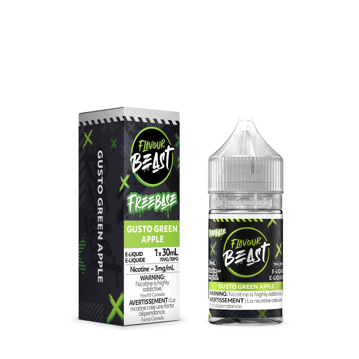 Flavour Beast Freebase Gusto Green Apple 3mg