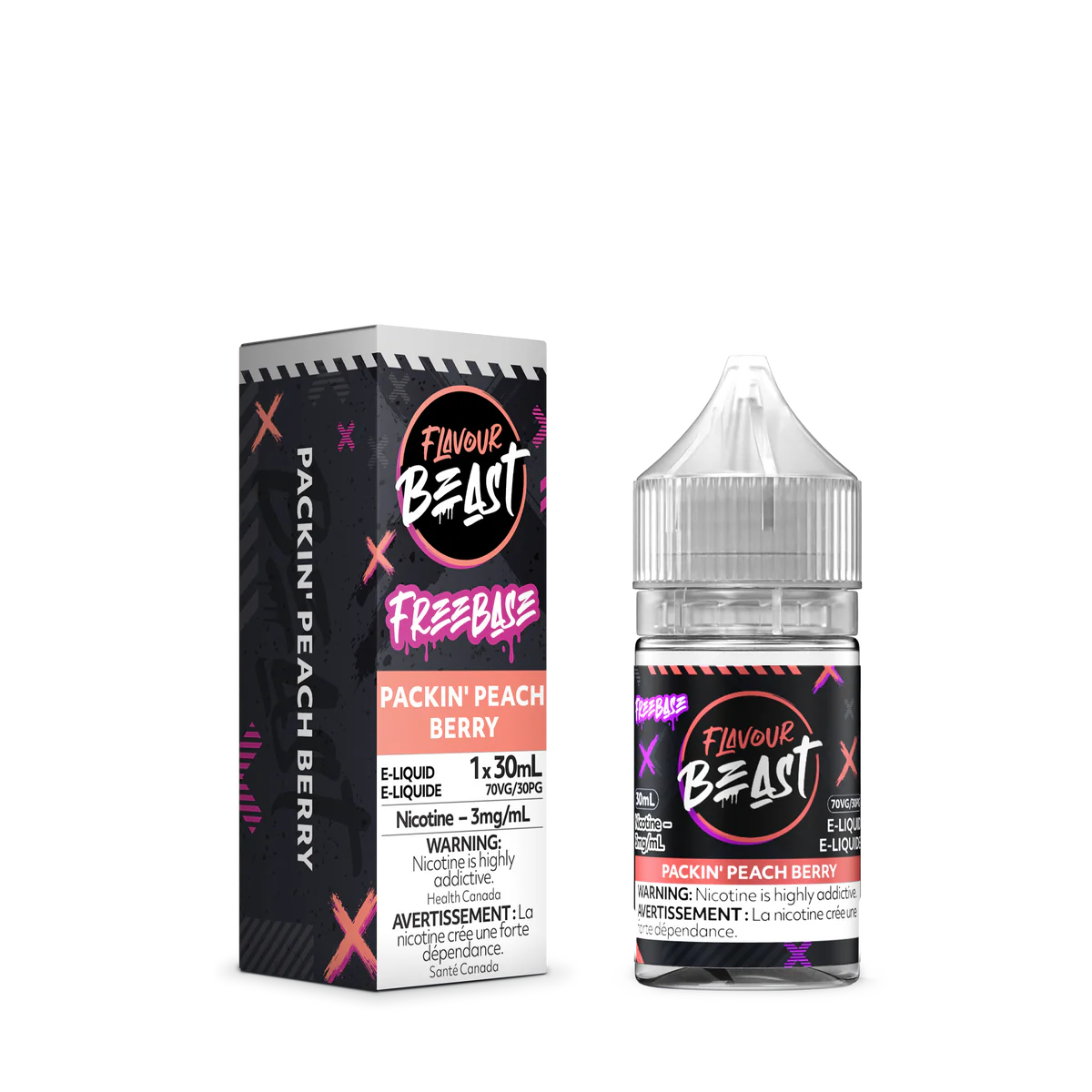 Flavour Beast Freebase Packin Peach Berry 3mg